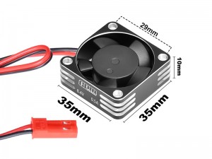 GPM FAN3510M-BK METAL FRAME WATERPROOF COOLING FAN 35 X 35 X 10mm HIGH SPEED 20000RPM - FAN3510M-BK