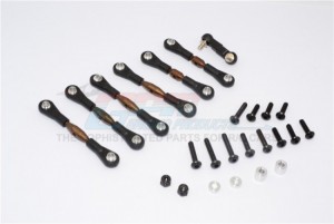 SPRING STEEL COMPLETED TIE ROD (UNSEALED BALL ENDS) HPI SPORT 3 FLUX - SP3161S-OC-BEBK