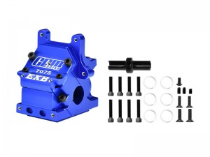 GPM MKV6012 7075 ALLOY FRONT / REAR GEAR BOX ARA311186 FOR ARRMA 1/8 KRATON TALION  OUTCAST TYPHON NOTORIOUS 1/7 MOJAVE BIG ROCK INFRACTION 1/10 SENTON 6S - BLUE - MKV6012-B