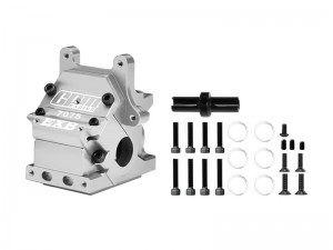GPM MKV6012 7075 ALLOY FRONT / REAR GEAR BOX ARA311186 FOR ARRMA 1/8 KRATON TALION  OUTCAST TYPHON NOTORIOUS 1/7 MOJAVE BIG ROCK INFRACTION 1/10 SENTON 6S - SILVER - MKV6012-S