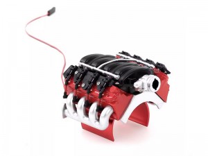 REALISTIC ENGINE V8 VS3 RADIATOR MOTOR HEATSINK COOLING FAN FOR 1/10 RC TRAXXAS TRX-4 TRX-6 AXIAL SCX-10 CRAWLER - RS-SERFAN033