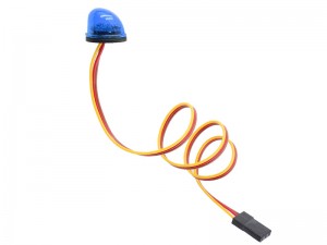 360 DEG LED ROTATION LED POLICE LIGHT SHARK FIN FOR 1/10 RC ON-ROAD DRIFT RC TT-02 CAR - RS-LED04/BU