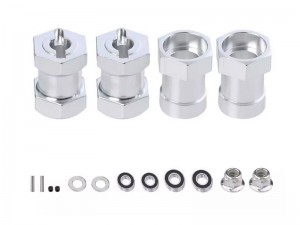 ALUMINUM 12mm WHEEL HUB CONVERSION ADAPTOR 10005276 FOR TAMIYA CW-01 PUMPKIN LUNCH BOX GRASSHOPPER - RS-TA10005276/SI