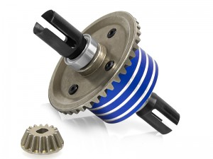 ASSEMBLED ALUMINUM GEAR DIFFERENTIAL W/ METAL GEAR JOINT 22049 FOR 1/10 TAMIYA TT-02 XM-01 XV-02 XM-01 RC CAR - BLUE - RS-TA22049/BU