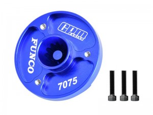 GPM TPS035 7075-T6 ALLOY FIXED SPUR GEAR MOUNT 10988  FOR FOR TRAXXAS 1/6 FUNCO PRO SAND CAR 8S 109076-4 - BLUE - TPS035-B