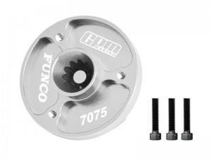 GPM TPS035 7075-T6 ALLOY FIXED SPUR GEAR MOUNT 10988  FOR FOR TRAXXAS 1/6 FUNCO PRO SAND CAR 8S 109076-4 - SILVER - TPS035-S