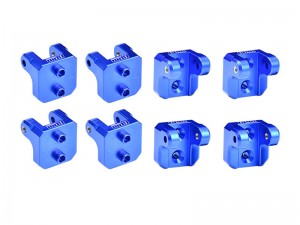 GPM LMT2028FR 7075 T6 ALLOY FRONT AND REAR UPPER SHOCK MOUNT FOR LOSI 1/8 LMT 2.0 MONSTER LOS04028 - BLUE - LMT2028FR-B