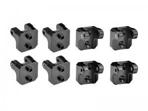 GPM LMT2028FR 7075 T6 ALLOY FRONT AND REAR UPPER SHOCK MOUNT FOR LOSI 1/8 LMT 2.0 MONSTER LOS04028 - LMT2028FR-BK