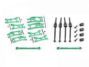 GPM TXMMWIDE/KIT 7075 ALLOY WIDEMAXX SUSPENSION KIT 10790 FOR TRAXXAS MINI MAXX / MINI XRT 107154-1 108076-1 - TXMMWIDE/KIT-G