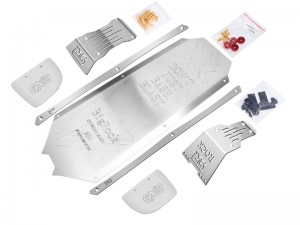 FULL SET STAINLESS STEEL CHASSIS PROTECTION PLATE FOR ARRMA 1/7 BIG ROCK 6S BLX ARA7612 - HOLLOW TYPE - MBRZSP1A