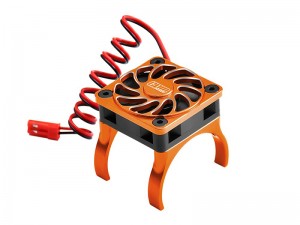 ALLOY HIGH SPEED COOLING FAN 18000 RPM COMPATIBLE WITH 36mm MOTOR FOR TRAXXAS MINI XRT 3S / MINI MAXX / 1/8 JATO 2S / 4S - XRTM018FAN-OR