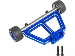 ALUMINUM REAR WHEELIE BAR 10776 FOR TRAXXAS MINI MAXX / MINI XRT RC MONSTER TRUCK 107154-1  108076-1 - BLUE - RS-10776/BU
