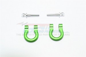 GPM TRX4003 ALUMINUM FRONT/REAR BUMPER D-RINGS 1/10 TRX4 DEFENDER TRAIL CRAWLER - Green - TRX4003-G