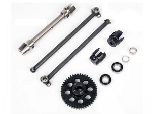 STEEL TRIPLE BEARING CENTER DRIVE SHAFTS AND SPOOL SETS 46T SPUR GEAR  ARA311070  FOR ARRMA 1/7 LIMITLESS V2 F1 - RS-ARA311070/HS