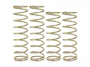 STAINLESS STEEL SHOCK SPRING FRONT - 80mm REAR - 90mm SPN 2.0 ARA330780 ARA330782 FOR ARRMA 1/7 BIG ROCK FIRETEAM 1/8 KRATON V6 EXB NOTORIOUS V6 BLX - CHROME - RS-ARA33078082/CH