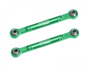 GPM SLAM162 7075-T6 ALLOY FRONT STEERING TOE LINKS 51mm 10843 FOR TRAXXAS MINI SLASH 4X4 108164-1 - GREEN - SLAM162-G