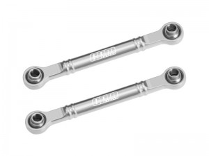 GPM SLAM162 7075-T6 ALLOY FRONT STEERING TOE LINKS 51mm 10843 FOR TRAXXAS MINI SLASH 4X4 108164-1 - SILVER - SLAM162-S