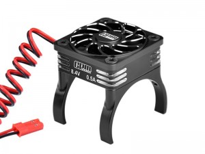 ALLOY HIGH SPEED COOLING FAN 20000RPM 36mm MOTOR FOR TRAXXAS MINI XRT / MINI MAXX / MINI SLASH / 1/8 JATO 4X4 - BLACK - XRTM018FANV1-BK