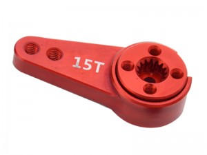 ALUMINUM 7075 T6 ADJUSTABLE STEERING SERVO ARM - 15T AXI251010 FOR 1.6 AXIAL RACING SCX-6 RC JEEP JLU WRANGLER CRAWLER AXI05000T1 - RS-AXI251010/RE