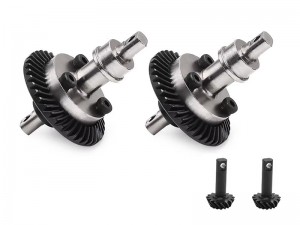 ALUMINUM FRONT & REAR DIRECT SPOOL SET 15T / 39T 7078 7079 FOR RC TRAXXAS 1/16 MINI E-REVO SLASH SUMMIT 71054-1 70054-8 72054-5 - RS-TRX707879/BK