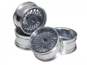 ALUMINUM VINTAGE BBS RIM SET 45 X 26mm 12mm HEX FOR 1/10 YOKOMO DRIFT TAMIYA TT-02D RC CAR - RS-WH482612/GS