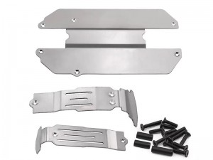 STAINLESS STEEL FRONT CENTRE REAR PROTECTION PLATE FOR TRAXXS MINI SLASH 4X4 SHORT COURSE TRUCK 108164-1 - TSP-MINISLASH