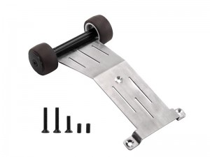 STAINLESS STEEL REAR WHEELIE BAR 10835 FOR TRAXXAS MINI SLASH 4X4 RC SHORT COURSE 108164-1 - BLACK - RS-TRX10835/BK