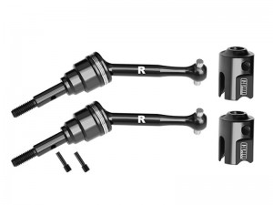 GPM SLAM040FRS 4140 CARBON STEEL FRONT / REAR DRIVESHAFTS AND DRIVE CUPS 10850X FOR TRAXXAS MINI SLASH 4X4 108164-1 - SLAM040RS