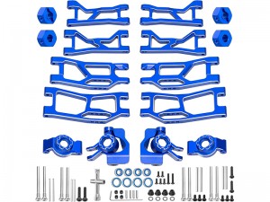 COMBO ALUMINUM STEERING KNUCKLE C-HUB REAR HUB SUSPENSION SET 10725 10736 10752 10732 FOR TRAXXAS MINI XRT MONSTER 108076-1 - RS-COMBOMINIXRT-BU