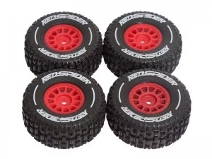 SHORT COURSE RUBBER TIRE & RIM SET 65 X 28mm 12mm HEX ARA550116 FOR 1/14 ARRMA MOJAVE GROM RC TRUCK ARA2104 - RS-TY-6528B/RE