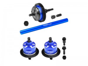 GPM ALUMININUM FULL FRONT CENTER REAR COMPLETE DIFFERENTIAL SET FOR TRAXXAS MINI SLASH 4X4 SHORT COURSE 10816 - TXMM1137SSLAM4712/B