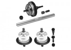 GPM ALUMININUM FULL FRONT CENTER REAR COMPLETE DIFFERENTIAL SET FOR TRAXXAS MINI SLASH 4X4 SHORT COURSE 10816 - TXMM1137SSLAM4712/S
