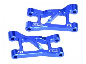 GPM SLAM054 7075-T6 ALLOY FRONT UPPER SUSPENSION ARMS 10831 FOR TRAXXAS MINI SLASH 4X4 108164-1 - BLUE - SLAM054-B