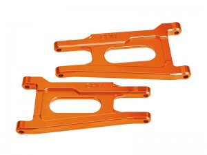 GPM TFR055F/R 7075 ALLOY FRONT / REAR SUSPENSION ARMS 6731 FOR TRAXXAS 1/10 FORD FIESTA ST RALLY VXL 74276-4 - ORANGE - TFR055F/R-OR