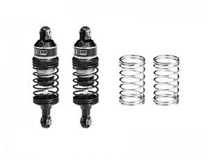 GPM SLAM063F/R 6061 ALLOY FRONT/REAR ADJUSTABLE PROGRESSIVE SPRING SHOCK 63mm 10865 10860 FOR TRAXXAS MINI SLASH SHORT COURSE 108164-1 - SILVER - SLAM063F/R-S