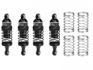 GPM SLAM063FR 6061 ALLOY FRONT & REAR ADJUSTABLE PROGRESSIVE SPRING SHOCK 63mm 10865 10860 FOR TRAXXAS MINI SLASH SHORT COURSE 108164-1 - BLACK - SLAM063FR-BK