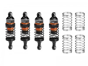 GPM SLAM063FR 6061 ALLOY FRONT & REAR ADJUSTABLE PROGRESSIVE SPRING SHOCK 63mm 10865 10860 FOR TRAXXAS MINI SLASH SHORT COURSE 108164-1 - ORANGE - SLAM063FR-OR