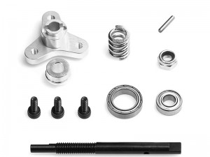 ALUMINUM SLIPPER CLUTCH ELIMININATOR INPUT SHAFT W. BEARING ADAPTER SPRING 6878 FOR TRAXXAS SLASH STEAMPEDE HOSS 4X4 VXL RC TRUCK - SILVER - RS-TRX6878A/SI