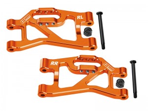 GPM SLAM056 7075-T6 ALLOY REAR LOWER SUSPENSION ARMS 10830 FOR TRAXXAS MINI SLASH 4X4 108164-1 - ORANGE - SLAM056-OR