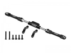 GPM H10162 7075 ALLOY FRONT STEERING LINK SET IRC00192 FOR VANQUISH PRODUCTS 1/10 H10 OPTIC CRAWLER VPS09027V - BLACK - H10162-BK