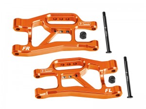 GPM SLAM055 7075 T6 ALLOY FRONT LOWER SUSPENSION ARMS 10831 FOR TRAXXAS MINI SLASH 4X4 108164-1 - ORANGE - SLAM055-OR