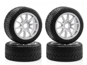 RUBBER TIRE AND RIM SET 44/ 102 2.9" ARA550062 FOR ARRMA 1/7 INFRACTION LIMITLESS V2 6S BLX ARA109001 ARA7116V2 - RS-WH10244/WI