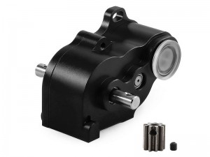 ALUMINUM LIGHT WEIGHT LCG TRANSMISSION GEARBOX FOR 1/10 AXIAL SCX10 TRAXXAS TRX-4 CRAWLER TRUCK - BLACK - RS-SCX10-LCG04/BK