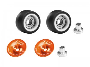 GPM MQM040R 7075 ALLOY WHEELIE BAR WHEEL & BEARING FOR RC ARRMA 1/16 QUAKE GROM ARA2137 / GORGON GROM ARA2130 - ORANGE - MQM040R-OR