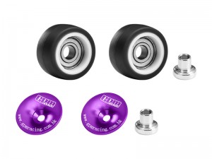 GPM MQM040R 7075 ALLOY WHEELIE BAR WHEEL & BEARING FOR RC ARRMA 1/16 QUAKE GROM ARA2137 / GORGON GROM ARA2130 - PURPLE - MQM040R-P