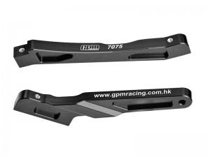 GPM MNV6016FR 7075-T6 ALLOY FRONT AND REAR CHASSIS BRACE ARA-1525 FOR ARRMA 1/8 NOTORIOUS 6S V5 V6  TYPHON 6S V5 TLR BLX TLR TUNED TYPHON OUTCAST 6S - MNV6016FR-BK