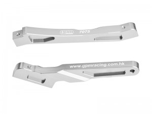 GPM MNV6016FR 7075-T6 ALLOY FRONT AND REAR CHASSIS BRACE ARA-1525 FOR ARRMA 1/8 NOTORIOUS 6S V5 V6  TYPHON 6S V5 TLR BLX TLR TUNED TYPHON OUTCAST 6S - SILVER - MNV6016FR-S