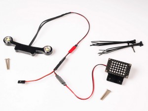 NYLON FRONT & REAR LED SPOTLIGHT SET ARA320402 FOR 1/10 ARRMA GORGON QUAKE RC TRUCK - RS-ARA320402FR/LED