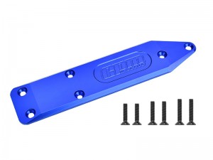 GPM MNV6330R 7075 ALLOY REAR CHASSIS SKID PLATE BRACE THICK 5MM ARA320572 FOR ARRMA 1/8 NOTORIOUS 6S V6 / OUTCAST 6S BLX - BLUE - MNV6330R-B