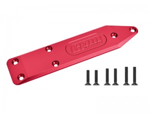 GPM MNV6330R 7075 ALLOY REAR CHASSIS SKID PLATE BRACE THICK 5MM ARA320572 FOR ARRMA 1/8 NOTORIOUS 6S V6 / OUTCAST 6S BLX - RED - MNV6330R-R